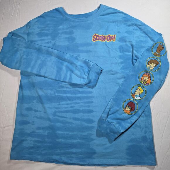 Freeze Other - Scooby-Doo Mystery Machine Shirt Mens XL Blue Long Sleeve Graphic Tee Freeze